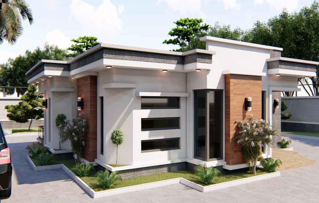 A modern Nigerian Bungalow with luxury finishing