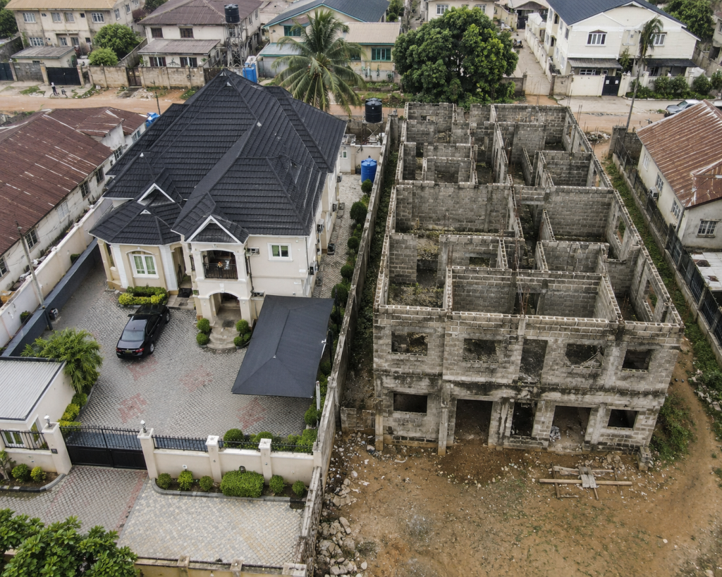 uncompleted building Nigeria — why Nigerians run out of money during house construction