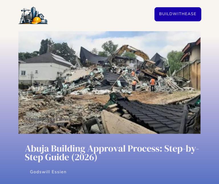 A building demolition in Abuja as a result of No building approval
